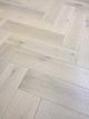 Engineered Wood Flooring - Herringbone Click Brushed White