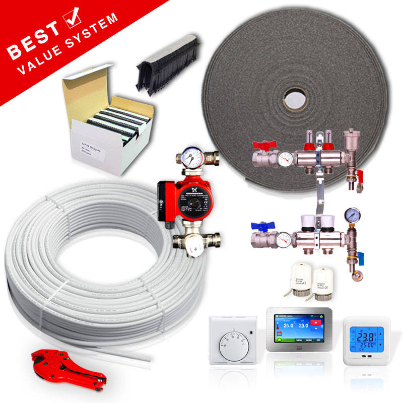 Water Underfloor UFH Heating Kits UK Manifolds Pumps, Underfloor Pipes