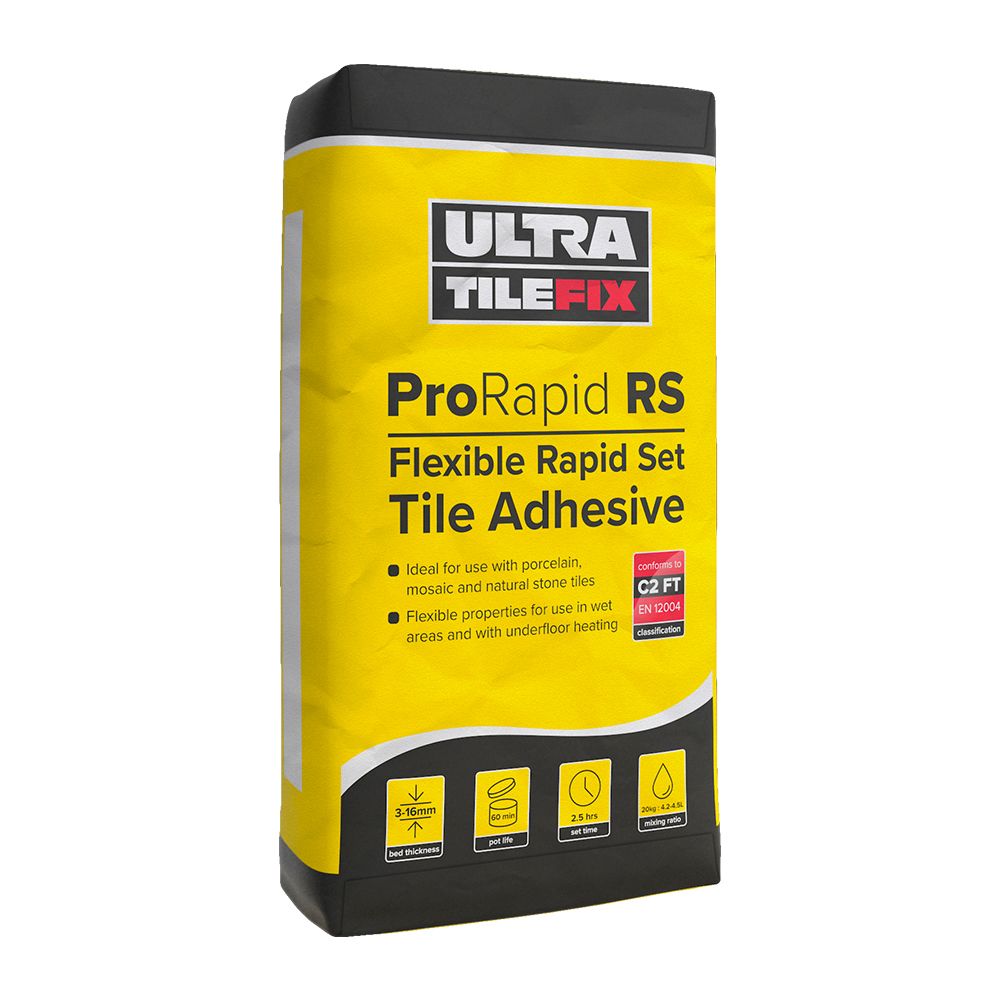 Ultra Tile Fix Pro Rapid Set Flexible Tile Adhesive 20kg bag 
